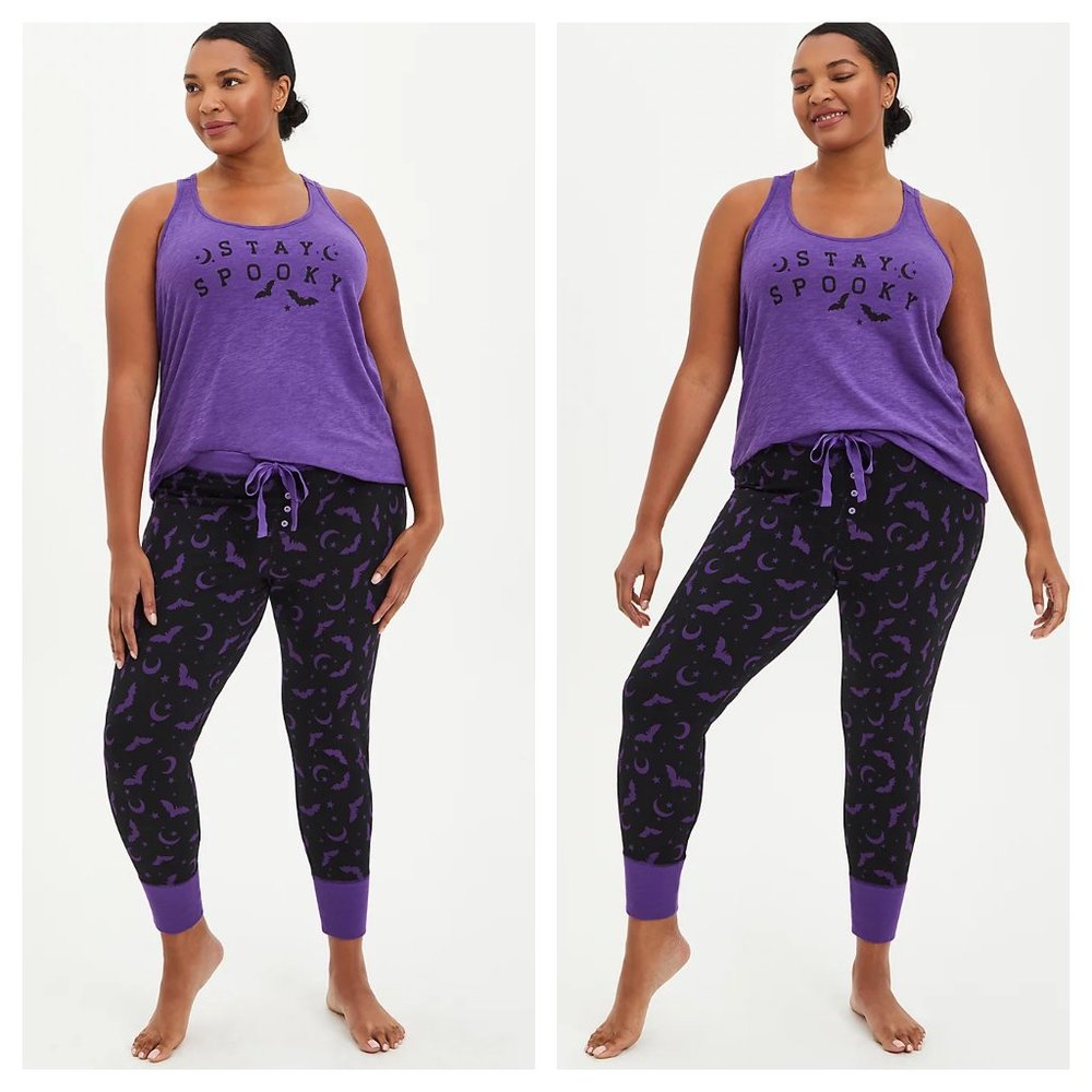 Bat & Stay Spooky Pajama Set - Picture 1 of 2